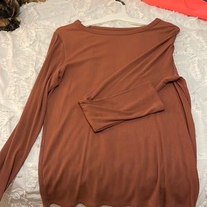 Pink/brown long sleeve shirt from target